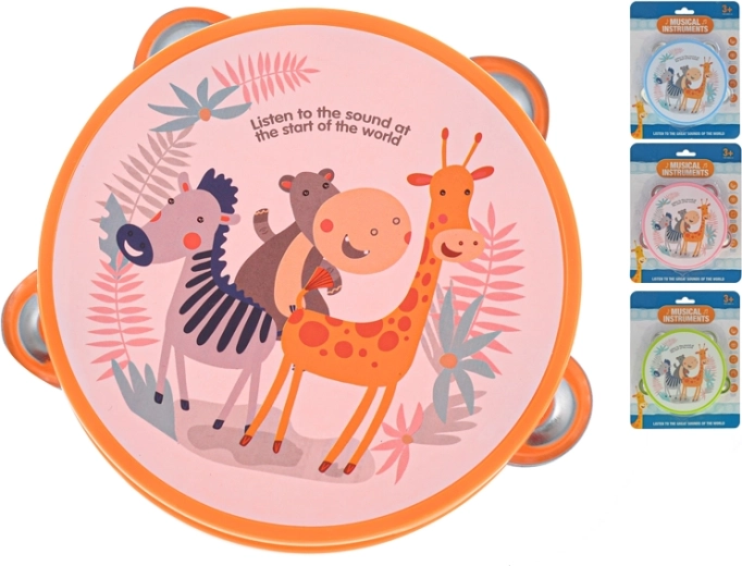 Kindertamboerijn 13 cm – lichte plastic ritmespeelgoed