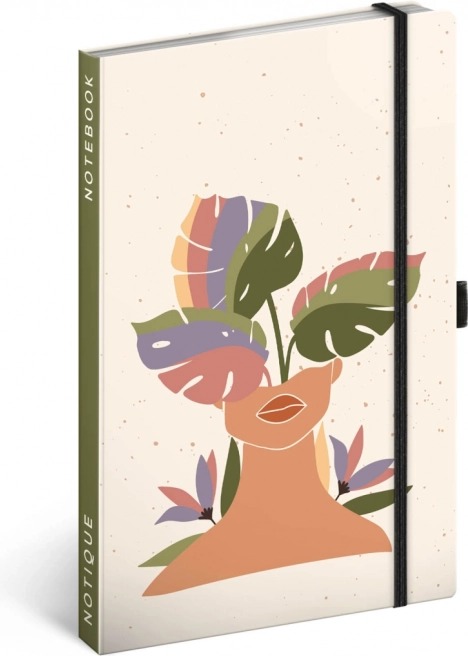 Notitieboek NOTIQUE Monstera, gelijnd, 13 × 21 cm