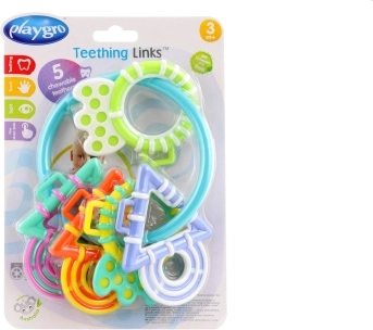 Playgro bijtring met pastelvormen