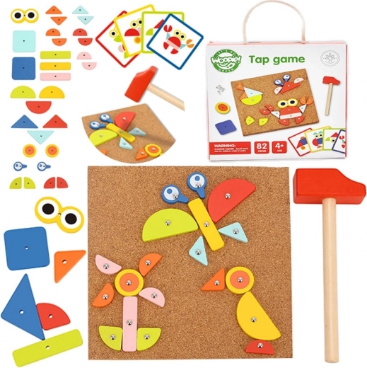 Woopie Green Houten Hamer Slag Speelgoed