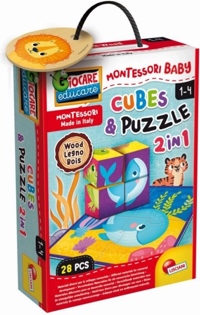 Montessori houten blokken en puzzels met dieren