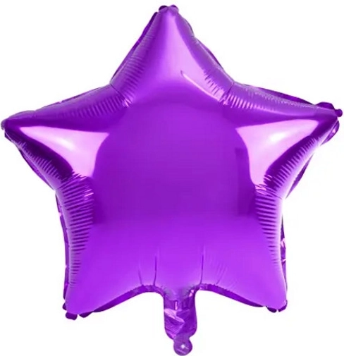 Folieballon ster groot paars