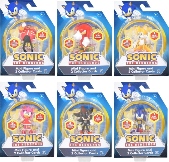 Sonic mini-figuur met 2 verzamelkaarten
