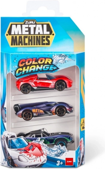 ZURU Metal Machines - Set van 3 kleurveranderende auto’s