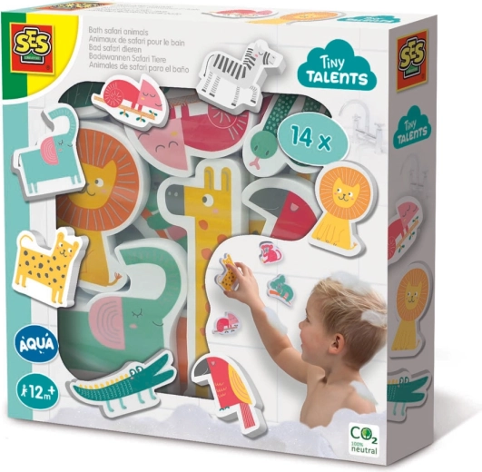 Badstickers safaridiertjes voor in bad