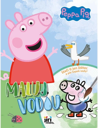 Schilder met water A4 Peppa Pig