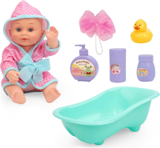 Baby in badkuipje