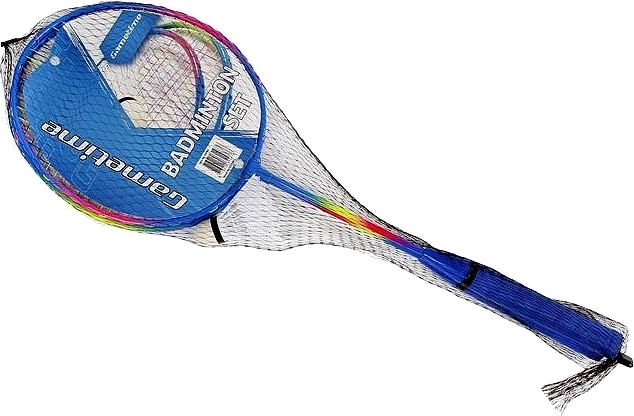 Metalen badmintonracket 64 cm met shuttle