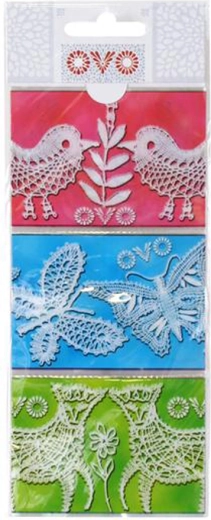 Krimphoesjes voor paas­eieren Kant, 9 stuks