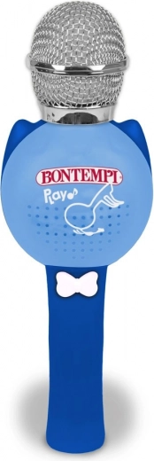 Draadloze karaokemicrofoon blauw