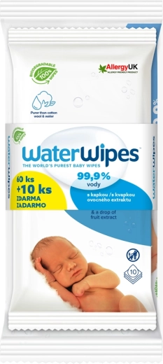 WaterWipes 100% biologisch afbreekbare vochtige doekjes 70 stuks