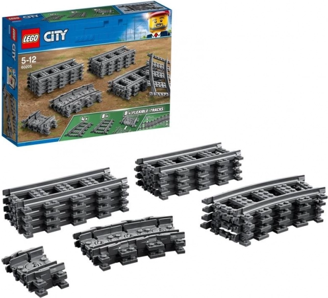 LEGO City rails – uitbreidingsset voor de spoorbaan