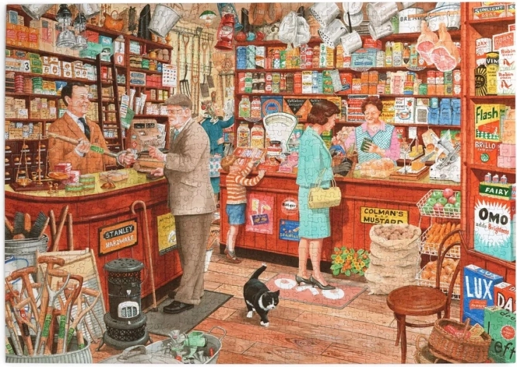 Puzzel House of Puzzles Dorpswinkel 1000 stukjes