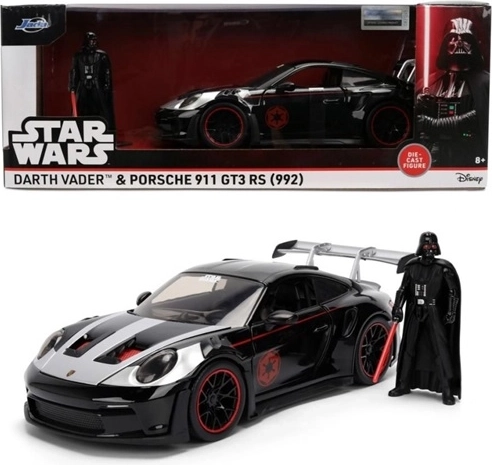 Jada Star Wars Porsche 911 GT3 RS 1:24 met Darth Vader-figuur - 1 stuk