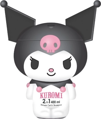 Kuromi 2-in-1 douchegel en shampoo 400 ml - 1 stuk