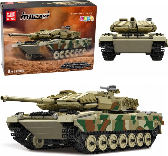 RC-bouwset Leopard-tank op afstandsbediening (1100 onderdelen)