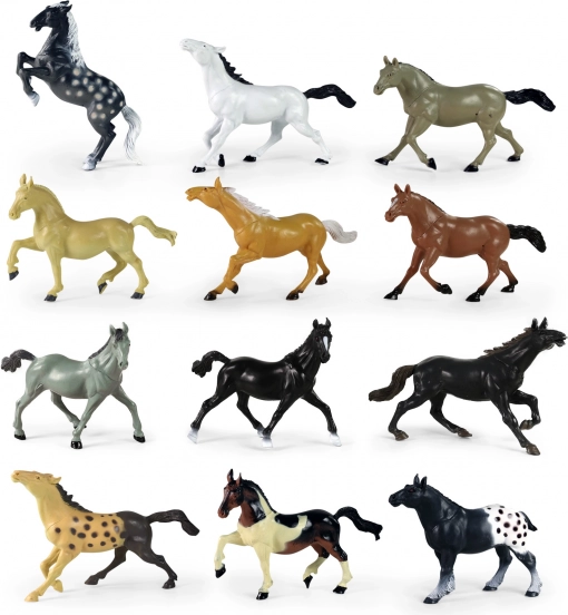 Plastic paardjes 17 cm – set verzamelfiguren