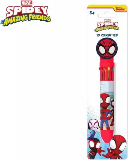 Multikleurige pen met 3D-topper Spidey – 10 kleuren