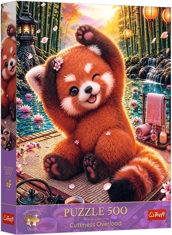 Trefl puzzel 500 Premium Plus – Cuteness Overload: betoverende rode panda
