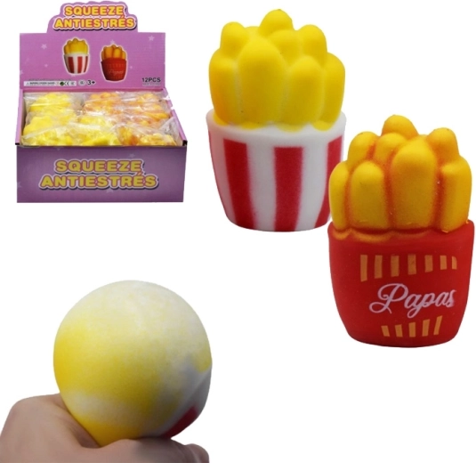 anti-stress knijpbare frietjes 9 cm