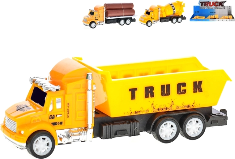 Constructievoertuigen met wrijvingsmotor 12,5 cm – set van 3 soorten