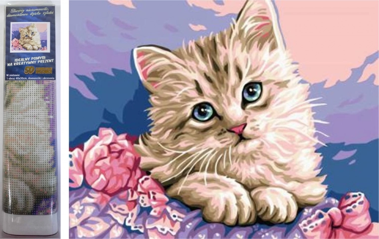 diamantschilderen kattenogen 30 × 40 cm – NORIMPEX