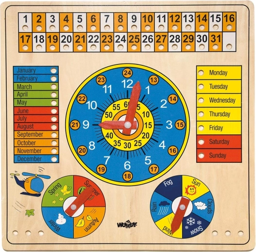 Woody multifunctionele kalender in het Engels