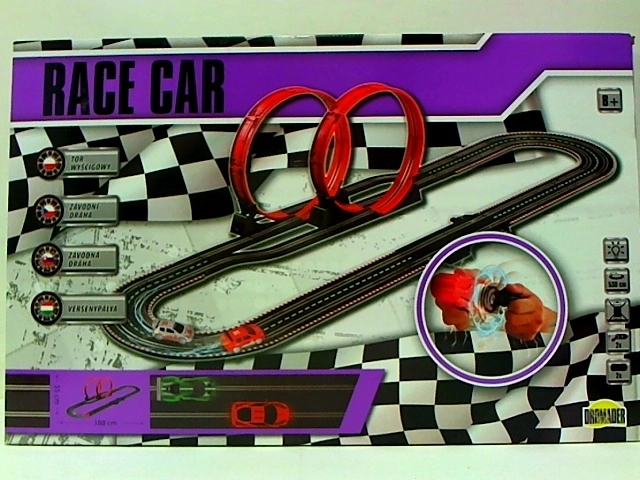 Race Car racebaan met handaandrijving 530 cm