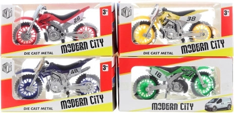 Metalen motor in doosje - 1 stuk