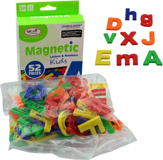 Magnetische kleurrijke letters 52 stuks