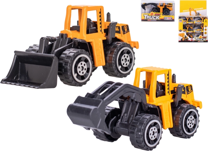 Metalen bouwvoertuig 7 cm met vrijloop