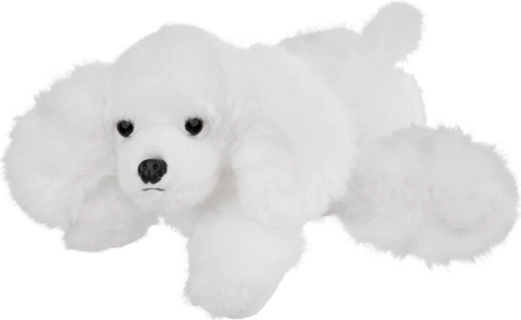 Pluche witte hond 28 cm