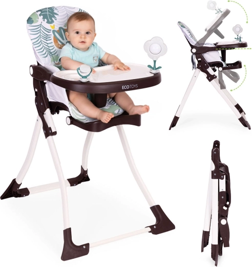 Opvouwbare kinderstoel met speelgoed ECOTOYS