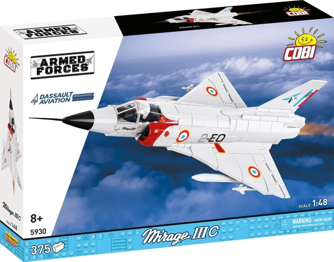 Cobi Armed Forces Mirage IIIC vliegtuigbouwset 1:48 (375 onderdelen)