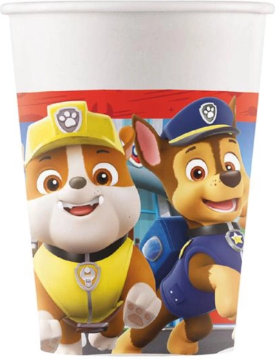Papieren bekertjes PAW PATROL 200 ml, 8 stuks