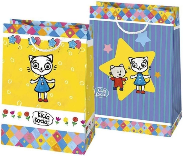 Cadeautas KICIA KOCIA – papier, kleurrijk, set van 10 stuks