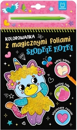 Kleurboek met magische folies Zoete katjes