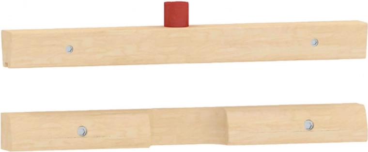 Boven- en ondermontagelat voor 1 educatief bord MASTERKIDZ Flex