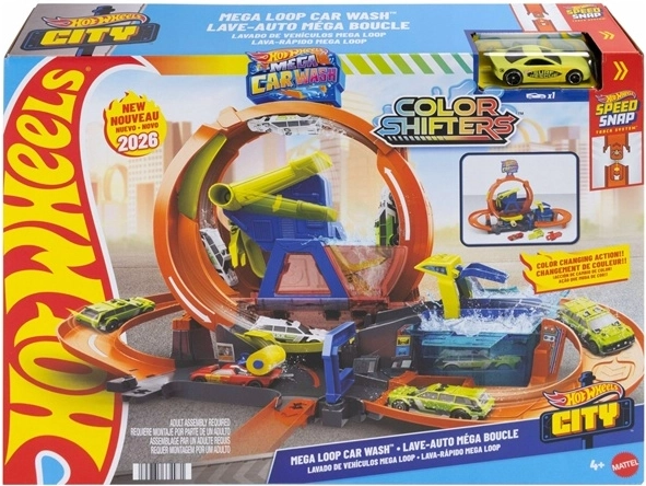 Hot Wheels City Mega wasstraat met looping