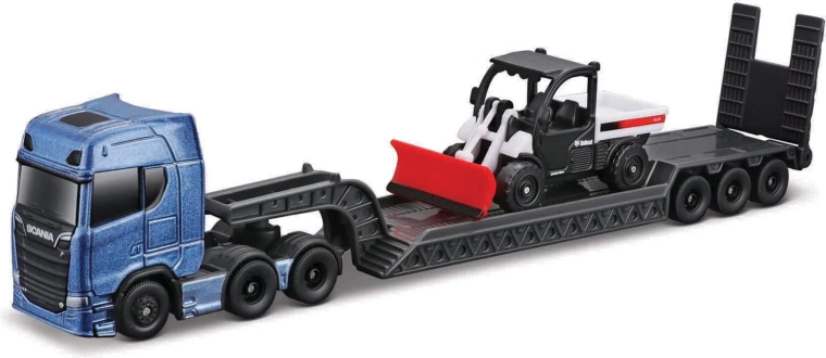 Maisto mini werkmachines set met grote trekker