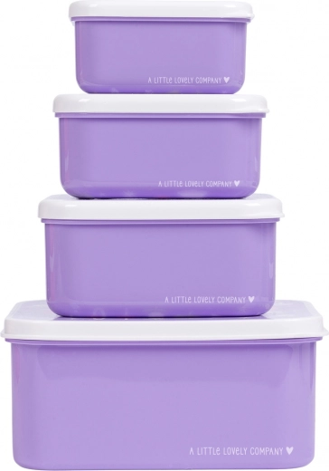 Set van vier snackdoosjes A Little Lovely Company – Eenhoorns