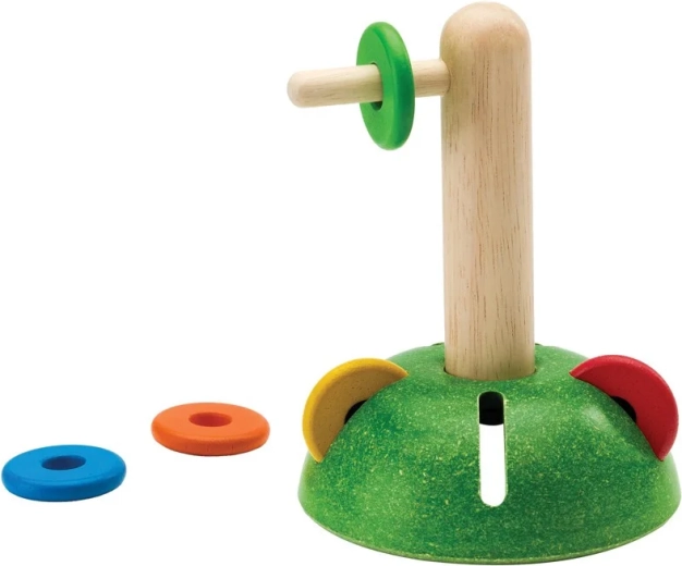 PlanToys horizontaal rijgen van ringen