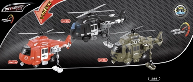 Helikopter reddingswerkers 1:16