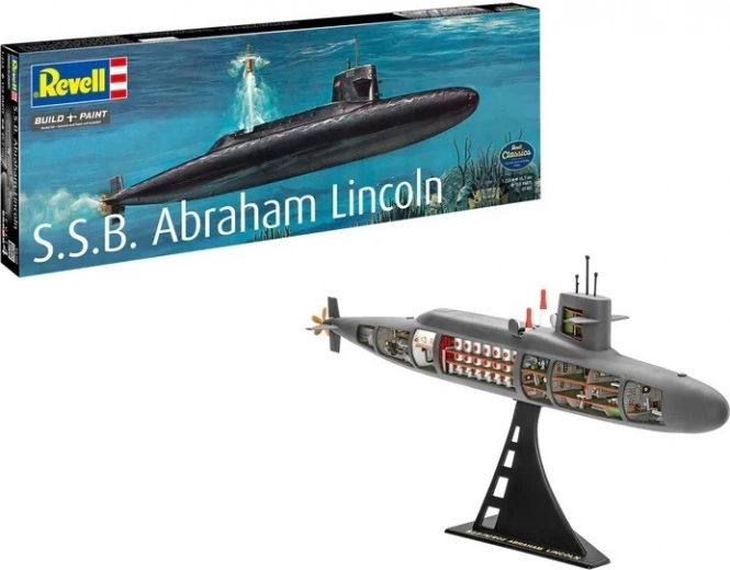 Kunststof model van het schip S.S.B. Abraham Lincoln 1:253