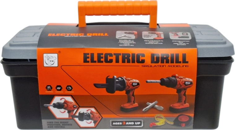 Elektrische kinderboormachine in koffer