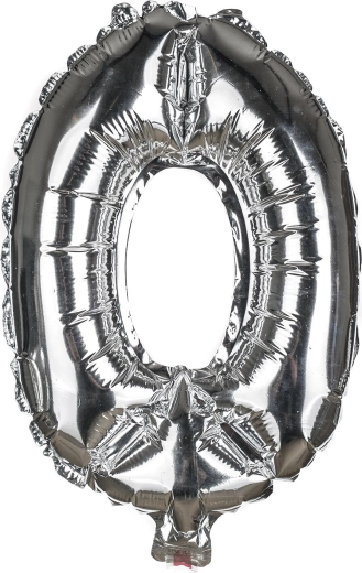 Folieballon cijfer 0, 30 cm – MY PARTY