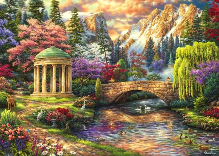Grafika puzzel Rust van de tuin 500 stukjes