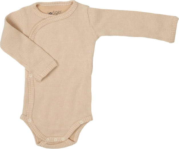 Lodger hydrofiele body met lange mouwen ciumbelle ivory maat 80