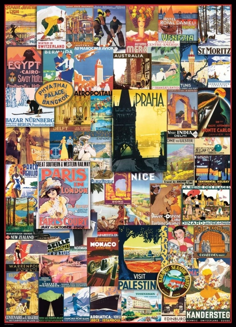 Puzzel Reispromenade Posters 1000 stukjes EUROGRAPHICS