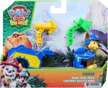 Spin Master Paw Patrol Dino Film-figuur Chase met reddingsaanhanger en accessoires
